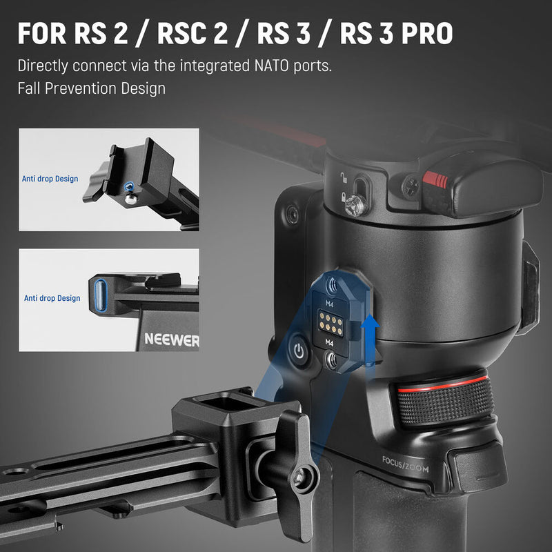 Neewer Dual Handgrip for DJI Ronin S/SC/RS 2/RSC 2/RS 3/RS 3 Pro Gimbal