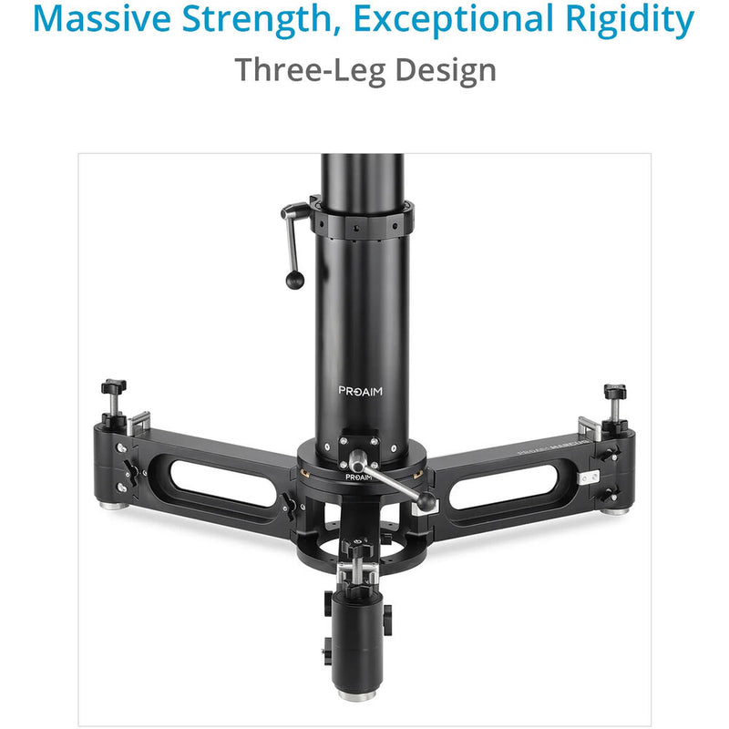 Proaim Marcus Camera Dolly with Euro/Elemac Bazooka Adapter Mount