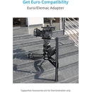 Proaim Marcus Camera Dolly with Euro/Elemac Bazooka Adapter Mount