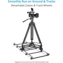 Proaim Marcus Camera Dolly with Euro/Elemac Bazooka Adapter Mount