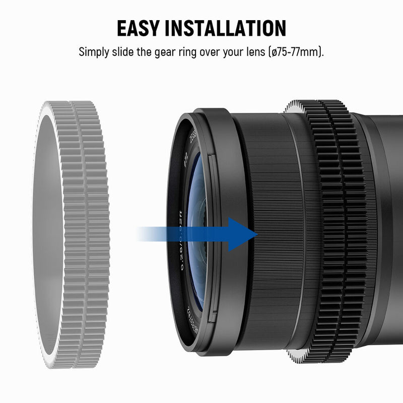 Neewer Seamless Follow Focus Gear Ring (75 to 77mm)