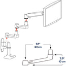 Ergotron LX 9" Extension Arm for LX-Series Mount (Matte Black)