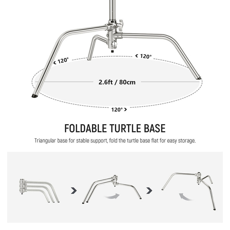 Neewer Air-Cushioned C-Stand with Extension Arm