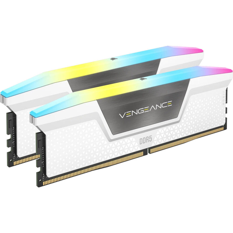 Corsair 32GB VENGEANCE RGB DDR5 6400MT/s DIMM Memory Kit (White, 2 x 16GB)