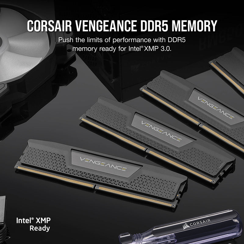 Corsair 32GB VENGEANCE DDR5 Memory Kit (2 x 16GB, Black)