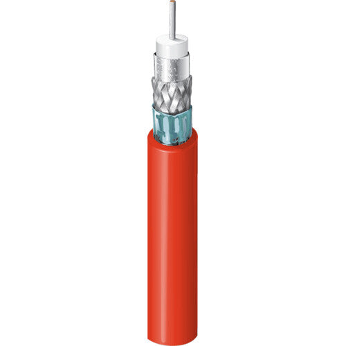 Belden 4731R UHD 4K 12G-SDI RG-11 14 AWG Coax Cable (1000', Red)