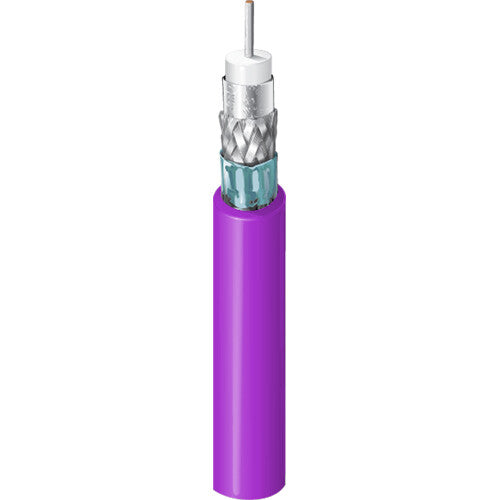Belden 4731R UHD 4K 12G-SDI RG-11 14 AWG Coax Cable (1000', Violet)