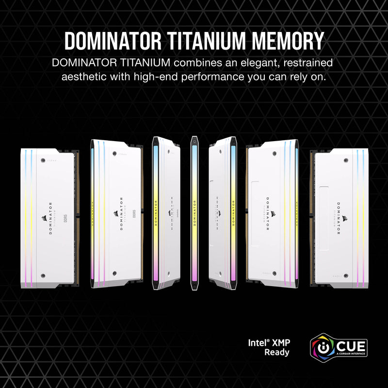 Corsair 32GB DOMINATOR TITANIUM RGB DDR5 4800 MHz DIMM Memory Kit (2 x 16GB)