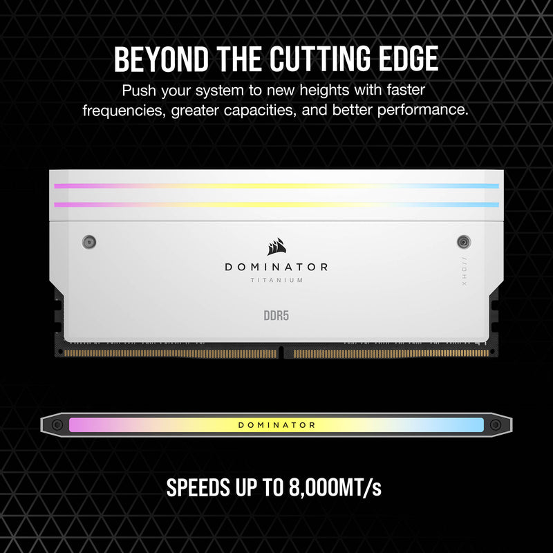 Corsair 32GB DOMINATOR TITANIUM RGB DDR5 4800 MHz DIMM Memory Kit (2 x 16GB)