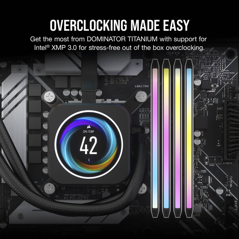 Corsair 32GB DOMINATOR TITANIUM RGB DDR5 4800 MHz DIMM Memory Kit (2 x 16GB)