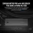 Corsair 1TB MP700 PRO NVMe PCIe 5.0 M.2 Internal SSD (Air Cooler)