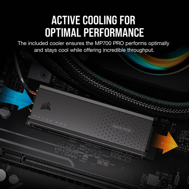 Corsair 1TB MP700 PRO NVMe PCIe 5.0 M.2 Internal SSD (Air Cooler)