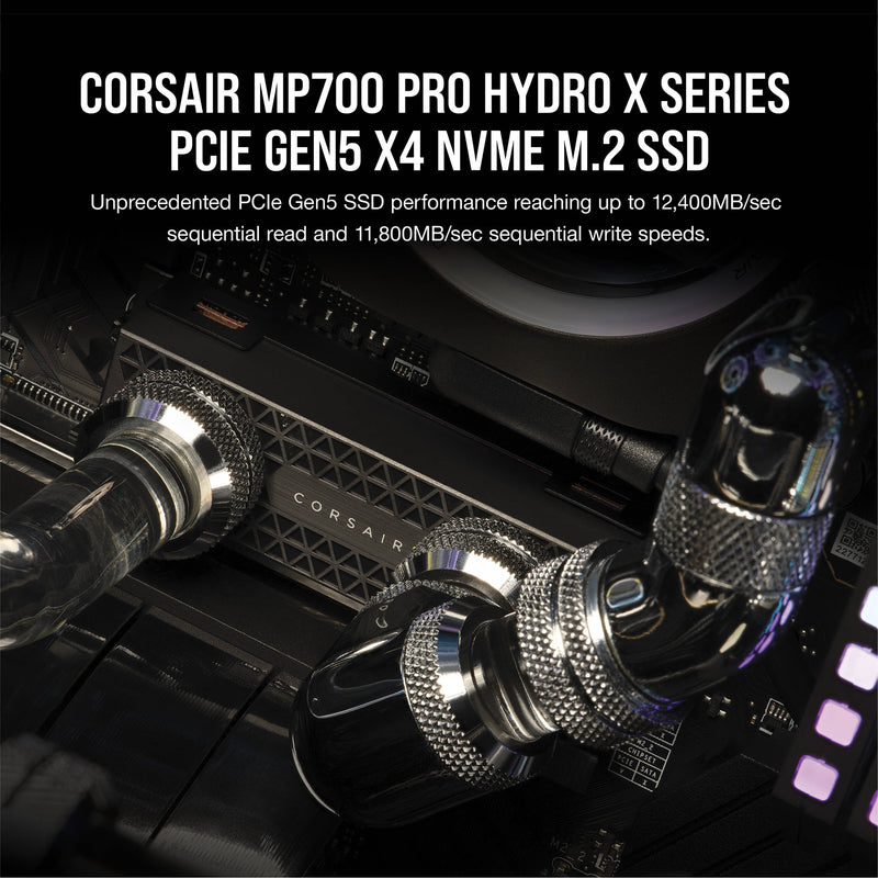 Corsair 2TB MP700 PRO NVMe PCIe 5.0 M.2 Internal SSD (Water Block)