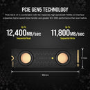 Corsair 2TB MP700 PRO NVMe PCIe 5.0 M.2 Internal SSD (Water Block)