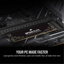 Corsair 1TB MP600 ELITE NVMe PCIe 4.0 M.2 Internal SSD
