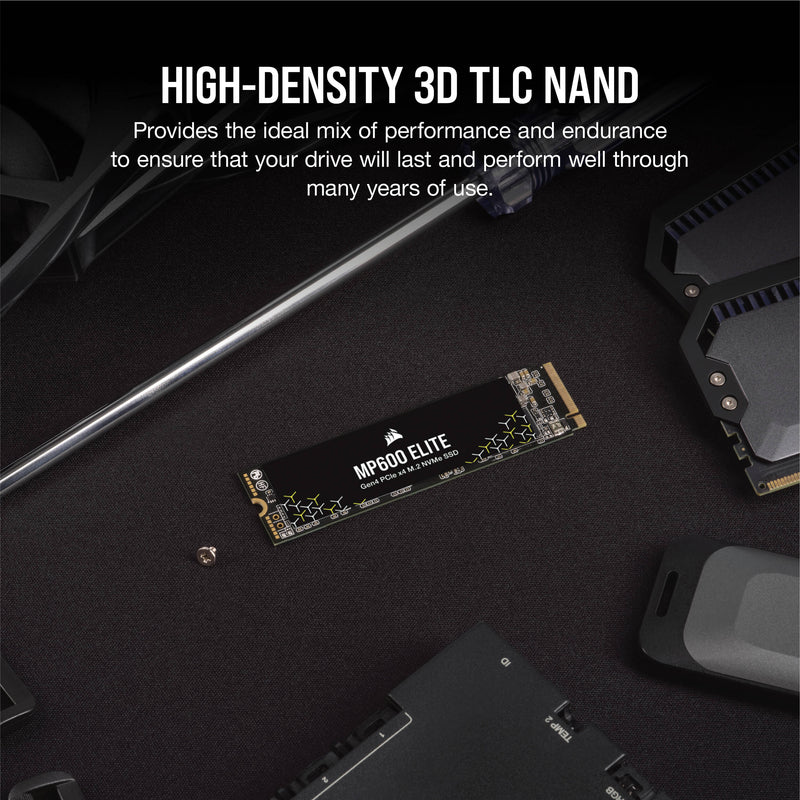 Corsair 1TB MP600 ELITE NVMe PCIe 4.0 M.2 Internal SSD