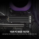 Corsair 1TB MP600 ELITE NVMe PCIe 4.0 M.2 Internal SSD (Heatsink)