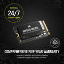 Corsair 1TB MP600 MICRO NVMe PCIe 4.0 M.2 Internal SSD