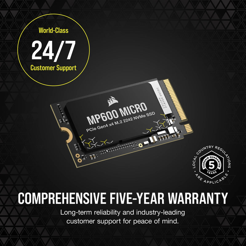 Corsair 1TB MP600 MICRO NVMe PCIe 4.0 M.2 Internal SSD