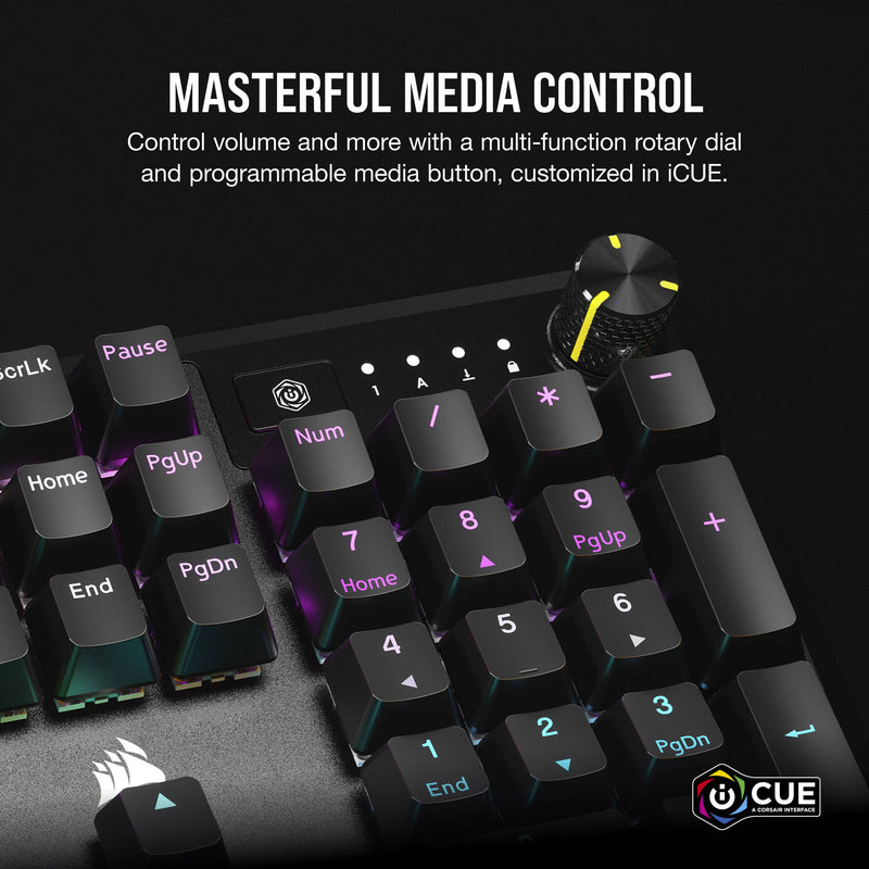 Corsair K70 CORE RGB Full Size Mechanical Gaming Keyboard (Black)
