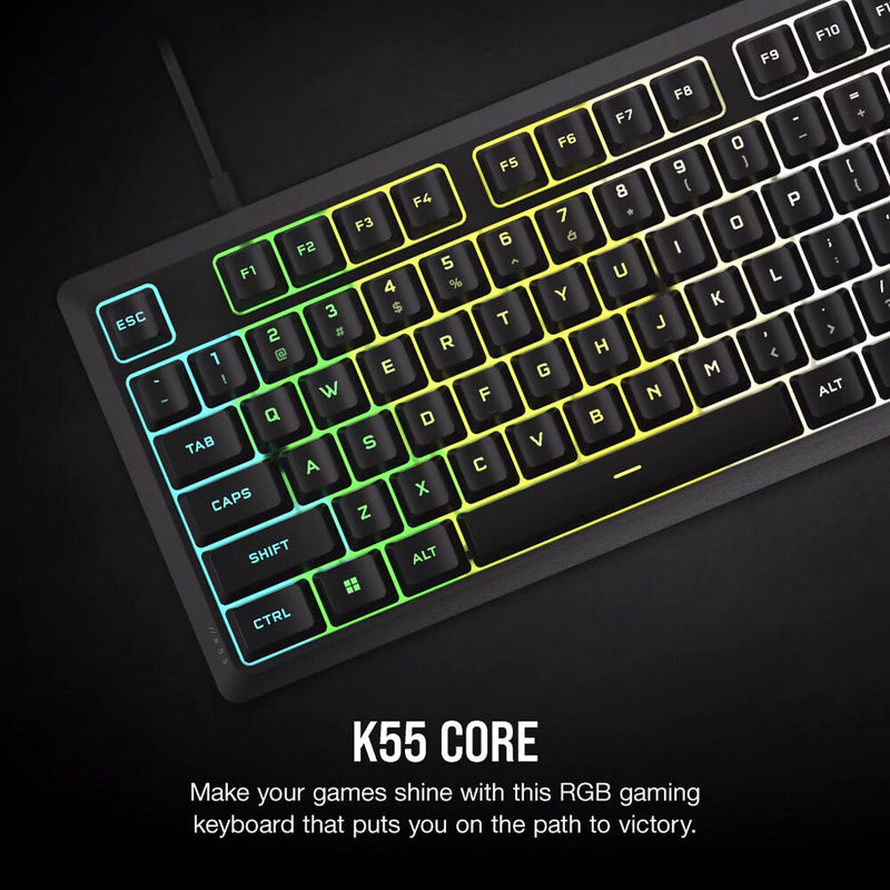 Corsair K55 CORE RGB Gaming Keyboard (Black)