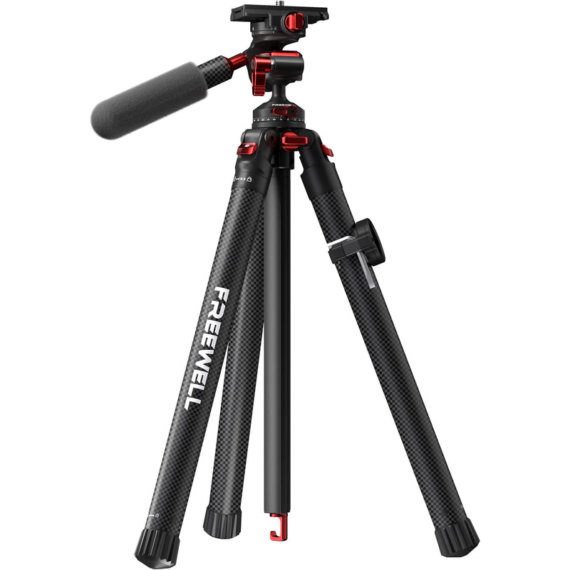 Freewell FW-T1 Carbon Fiber Real Travel Tripod with Ball Head
