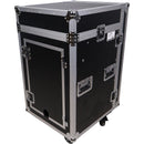 ProX Vertical Rackmount Mixer Case with 10 RU Slant Top Combo (16 RU)