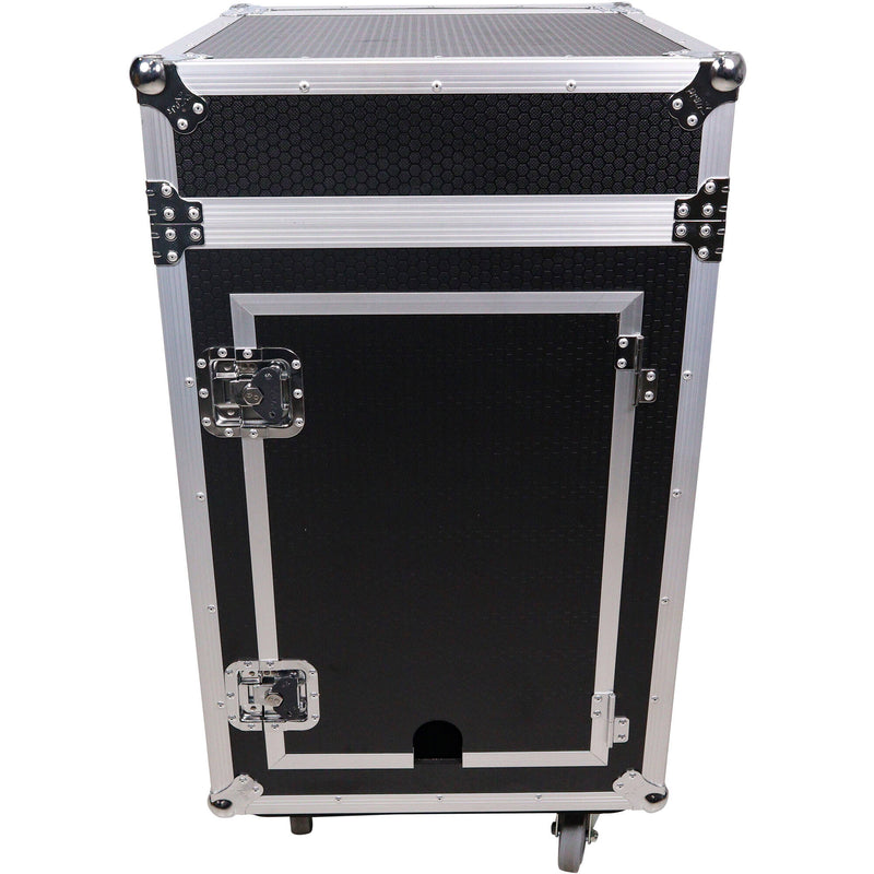 ProX Vertical Rackmount Mixer Case with 10 RU Slant Top Combo (16 RU)