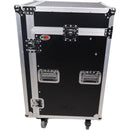 ProX Vertical Rackmount Mixer Case with 10 RU Slant Top Combo (16 RU)