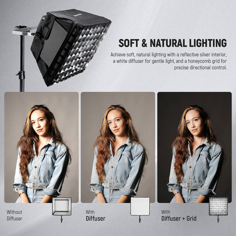 Neewer Softbox Diffuser with Grid for RGB660 PRO LED Light Panel
