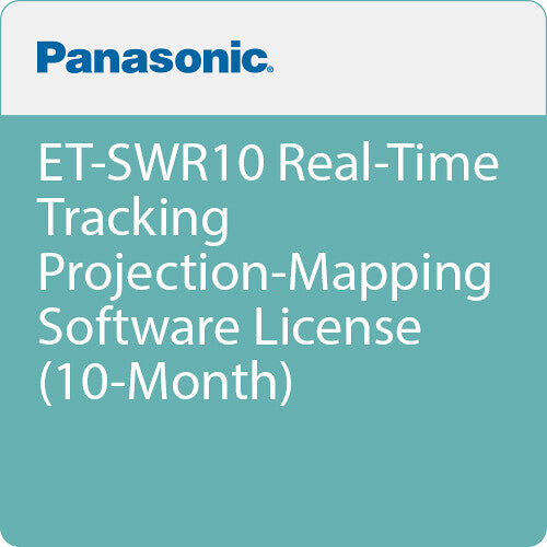 Panasonic ET-SWR10 Real-Time Tracking Projection-Mapping Software License (10-Month)