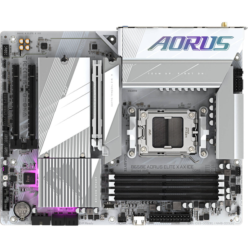 Gigabyte B650E AORUS ELITE X AX ICE ATX AM5 Motherboard