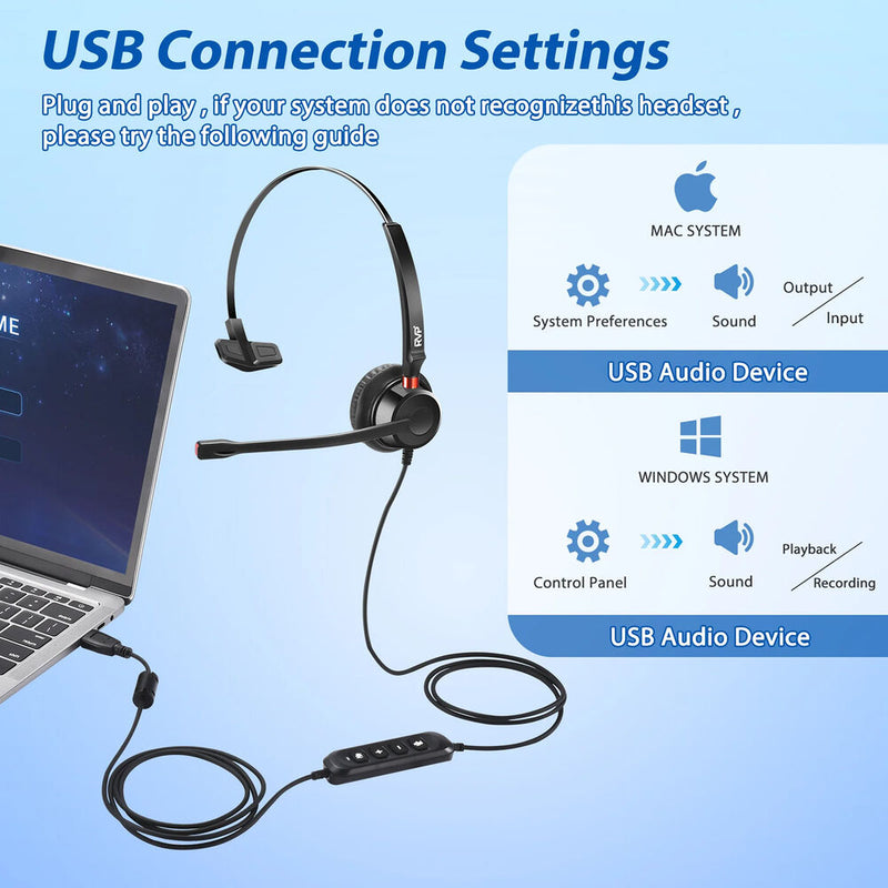 RVP+ USB-A Mono Headset