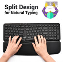 RVP+ Wireless Split Ergonomic Keyboard (Black)