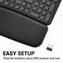 RVP+ Wireless Split Ergonomic Keyboard (Black)