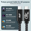 RVP+ 3' Thunderbolt 4 & USB4 Cable (Black)