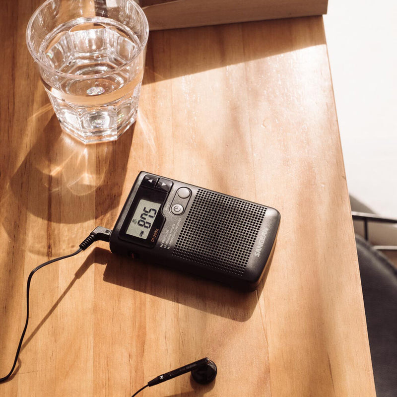 Sangean DT-200X Digital AM/FM Portable Pocket Radio (Black)