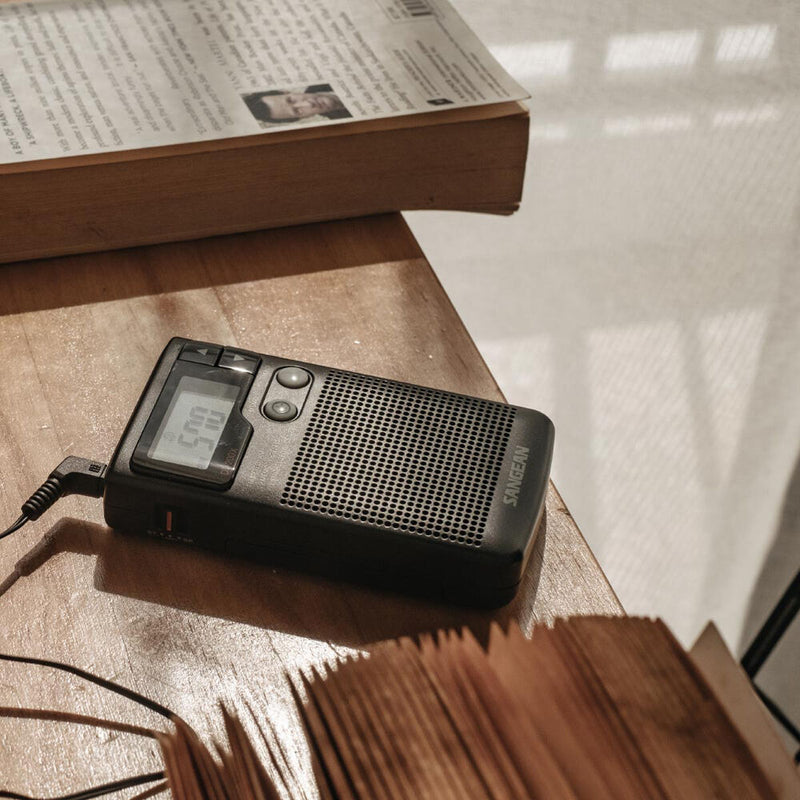 Sangean DT-200X Digital AM/FM Portable Pocket Radio (Black)