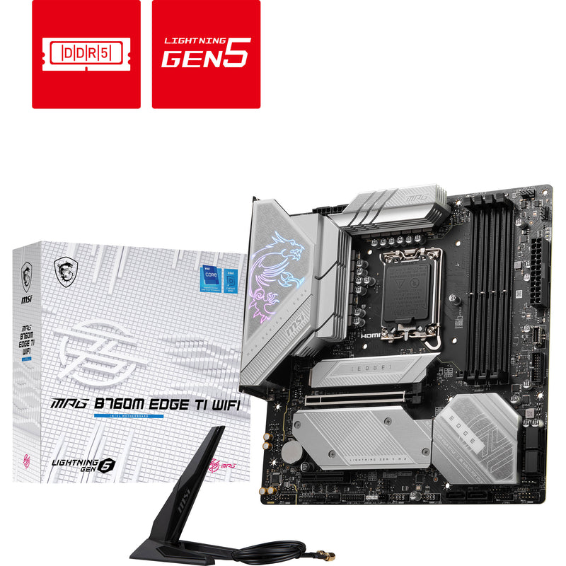 MSI MPG B760M EDGE TI WIFI LGA 1700 M-ATX Motherboard