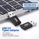 RVP+ USB-C to USB-A 3.2 Gen 1 Adapter (2-Pack, Black)