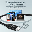 RVP+ 3' USB-C 2.0 Charging Cable (Black, 2-Pack)