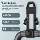 RVP+ 3' USB-C 2.0 Charging Cable (Black, 2-Pack)