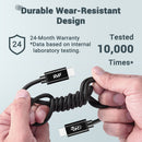 RVP+ 3' USB-C 2.0 Charging Cable (Black, 2-Pack)