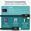 RVP+ 9' USB-C 3.2 Gen 2x2 Right-Angle Cable (Black, 2-Pack)