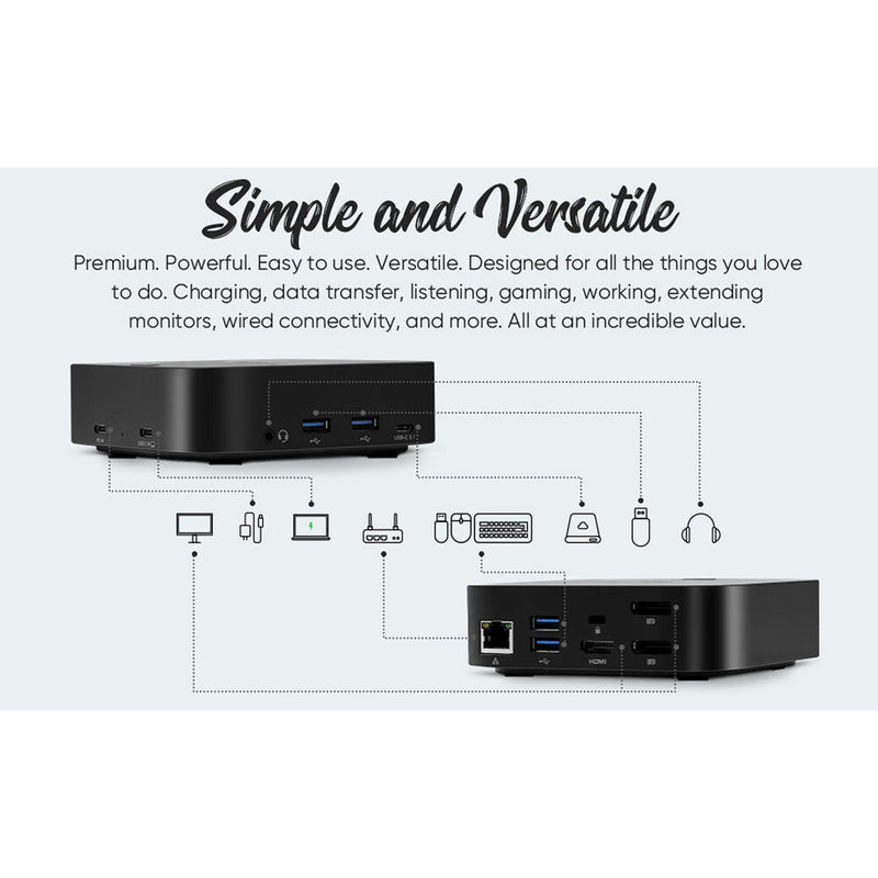 RVP+ RVP-082321 13-in-1 USB-C 3.1 Gen 1 Docking Station