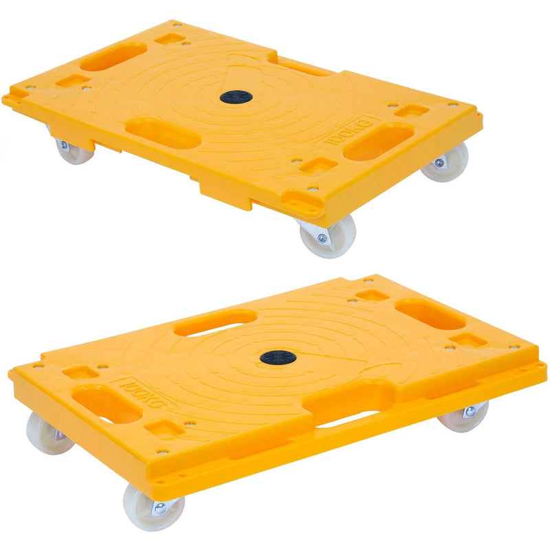 Mount-It! Small Platform Mover Dolly (2-Pack)
