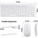RVP+ Wireless Ultra Slim Keyboard and Mouse Combo (White)