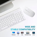 RVP+ Wireless Ultra Slim Keyboard and Mouse Combo (White)
