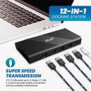 RVP+ RVP-MCY93 12-in-1 USB-C 3.1 Gen 1 Docking Station