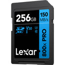 Lexar 256GB High-Performance 800x PRO UHS-I SDXC Card (BLUE Series)